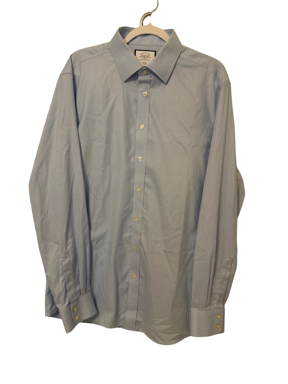 Charles Tyrwhitt Slim Fit  Dress Shirt 17" Neck 37" Sleeve Professional Office